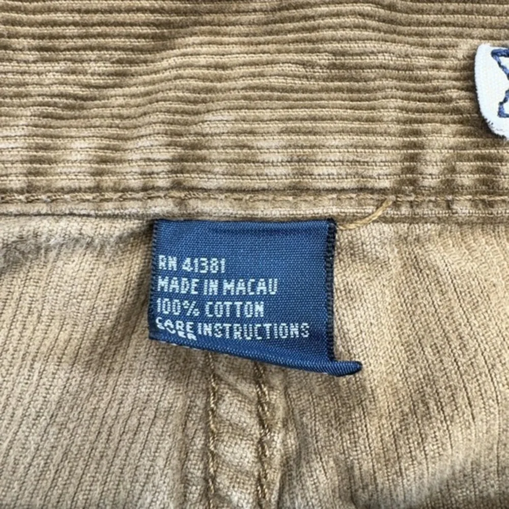 Polo Ralph Lauren Pants Mens 42 Brown Corduroy Flat Front 5-Pocket Academic Boho